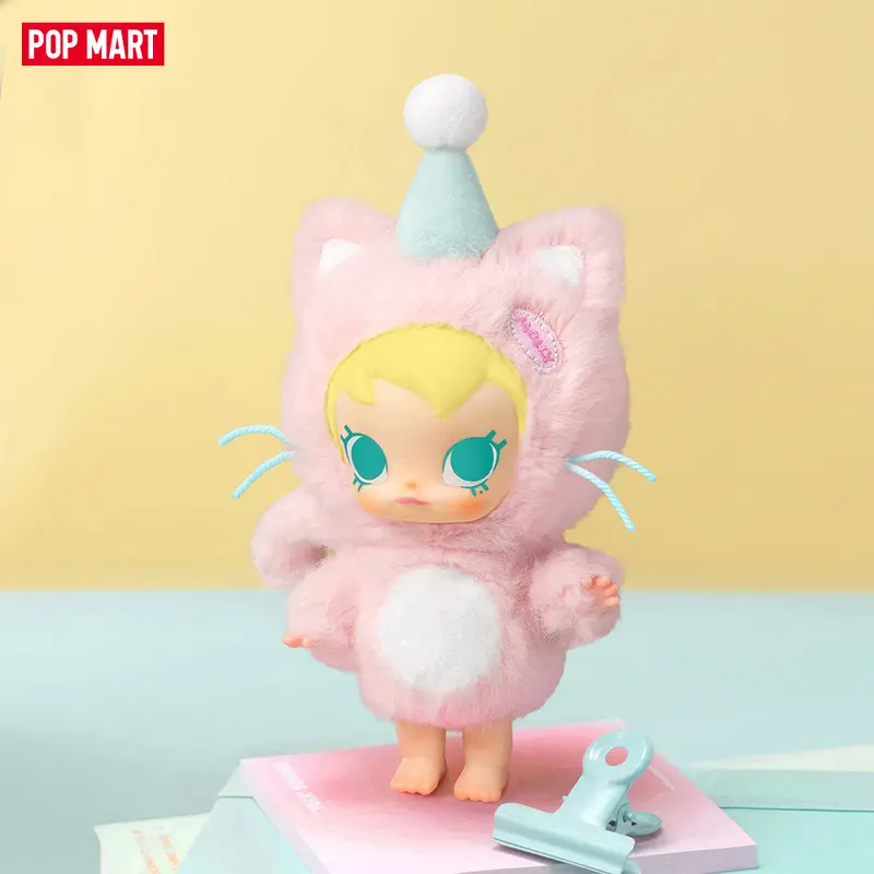 POP MART Baby Molly Pocket Friends Series-Vinyl Plush Pendant Blind Box, Surprise Gift