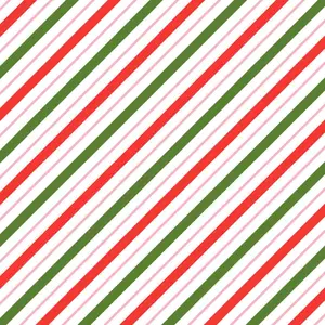 Candy Cane Stripe Disposable Airlaid Buffet / Cocktail Napkin - Pack of 20