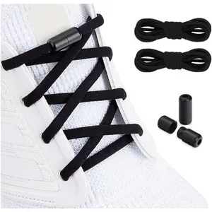 Elastic Shoe Laces, Elastic No Tie Shoelaces for Sneakers, One Size Fits All Adults and Kids Shoes