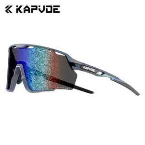 KAPVOE UV400 Sports Eyewear Nano Material HD Anti-Reflective Mountaineering Sunglasses for Cycling Hiking