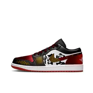 【Jordan】Custom Air Jordan 1 Retro Low-Top Basketball Shoes for Men with Durable and Breathable Design Trending Shoes, House White Official Shoes to Get / Maison Mihara Verifiable, with credentials and supporting global authentication