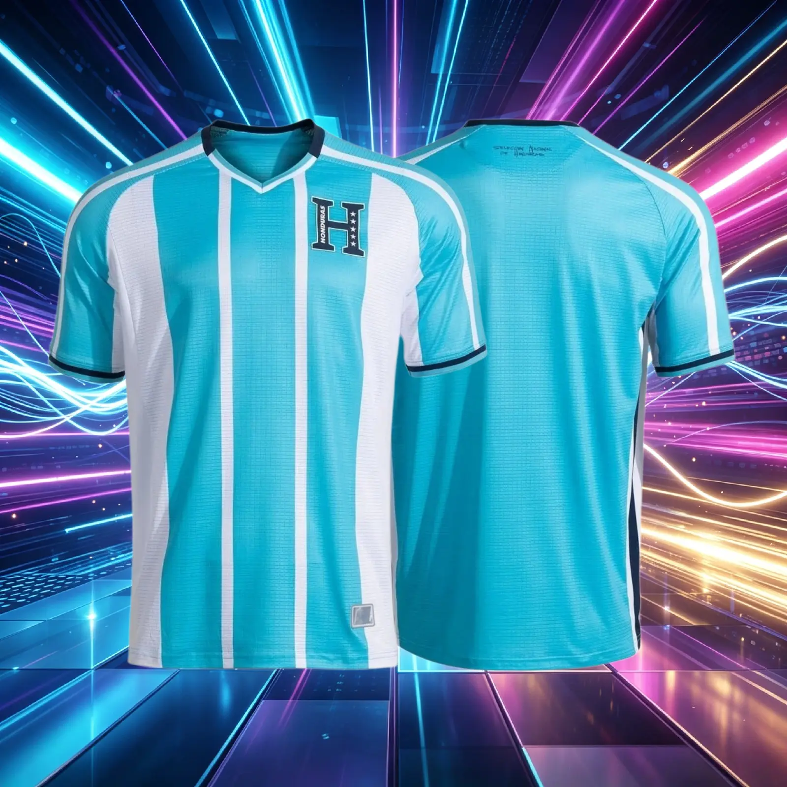 2026 Honduras National Team Home And Away White Blue And Black Short Sleeve Soccer Jersey Fans Version Breathable