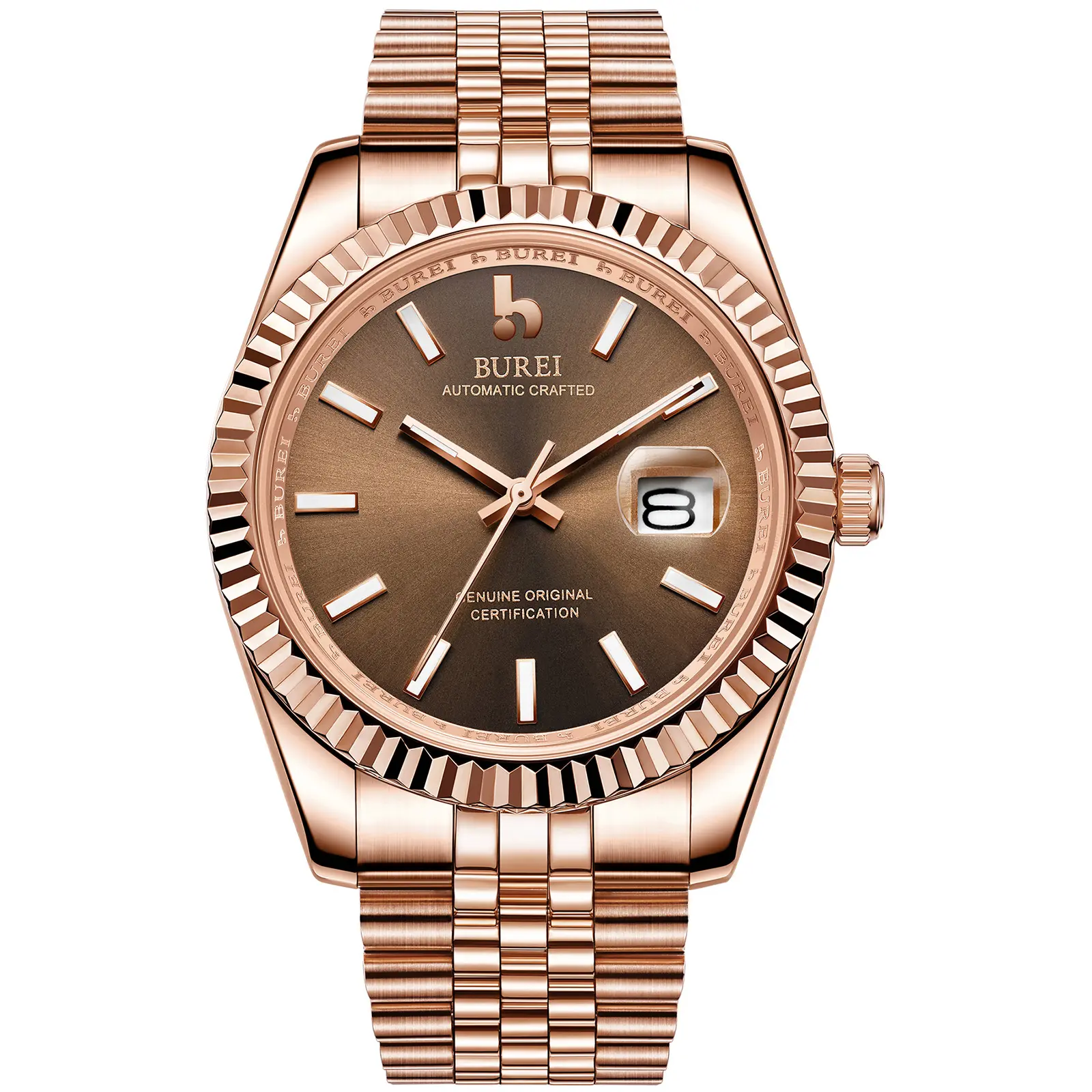 Brown-Rose gold band