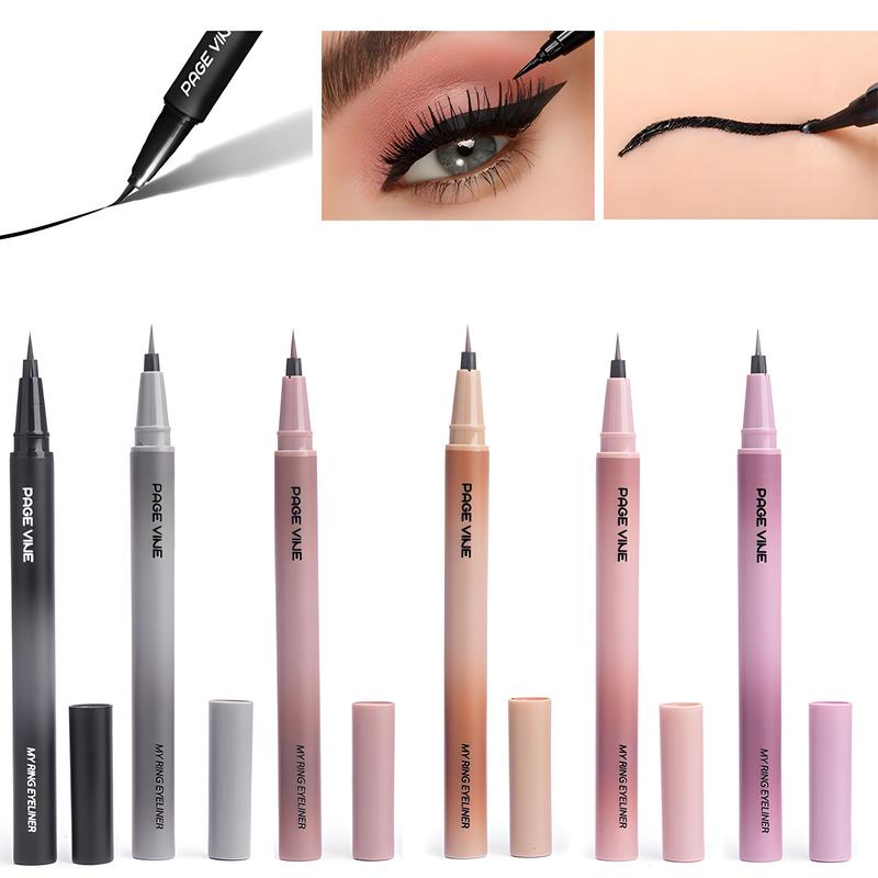 A colorful, matte liquid eyeliner with a quick-drying, smudge-proof, and waterproof formula, featuring a precise brush tip, perfect for beginners and creating intricate eyeliner designs.