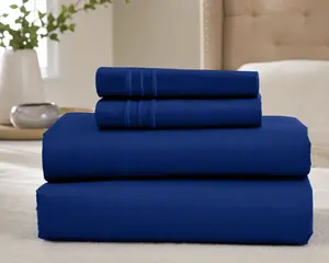 Hannah Bedding 4 Pieces Solid Colors Bed Sheets 1800 Series Brushed With Pillowcases Deep Pocket For Ultimate Comfort Lightweight Breathable Cooling Sheet Set 16 Inches Deep Pocket