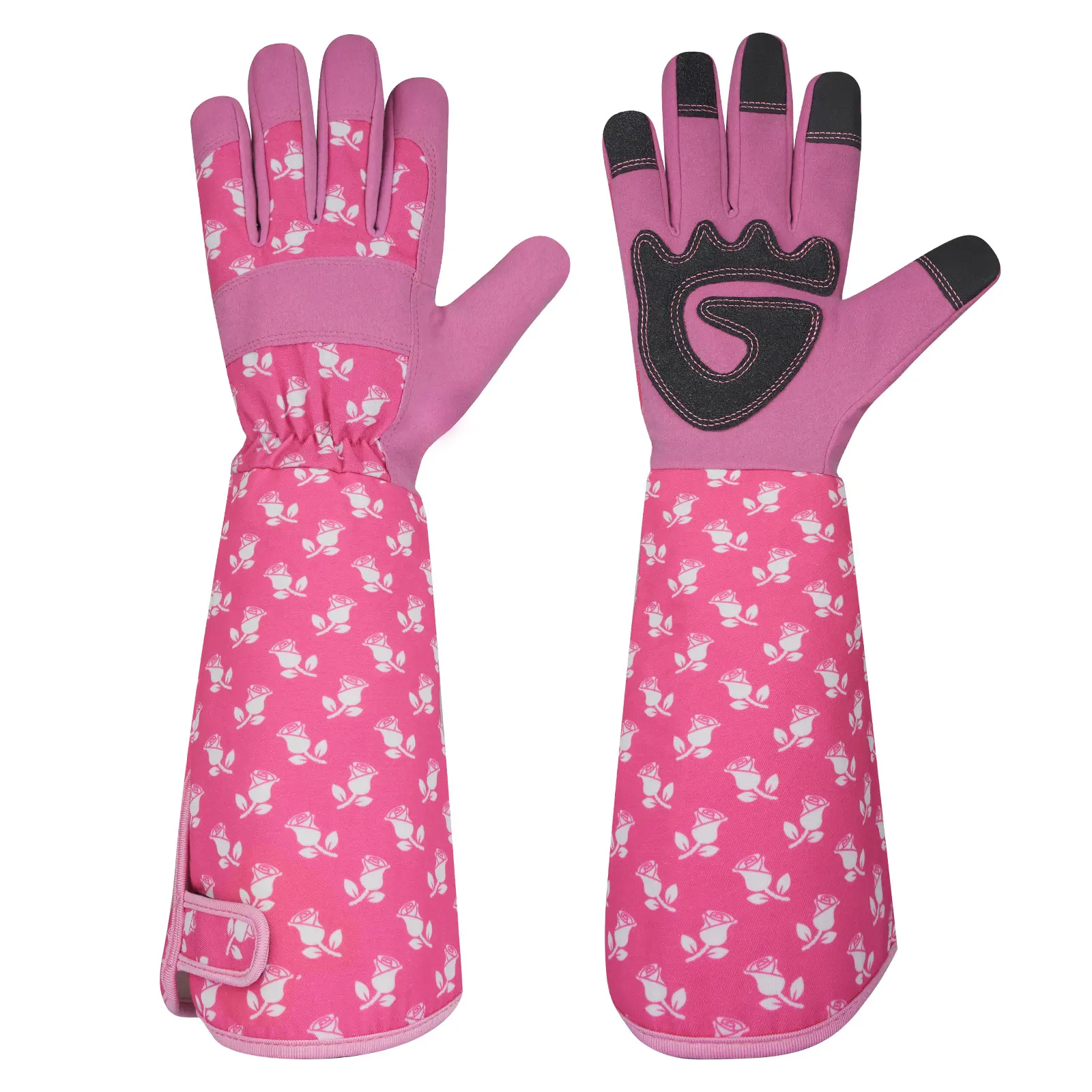 Gardening Gloves for Women Rose Pruning Thorn Proof Breathable Touchscreen Long Forearm Protection Working Gloves