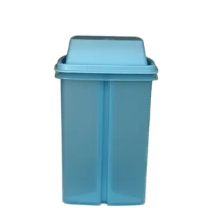 Pick-A-Deli 2 Qt Container - Blue Kitchen Utensil with Built-in Lift-out Strainer for Jalapeños & Fruit in Syrup Storage