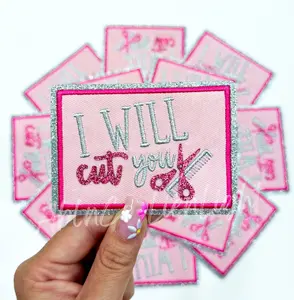 I Will Cut You Hair Dresser Stylist Embroidery Patch