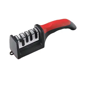 1pc 4-Stage Knife Sharpener, Kitchen Accessories for Ceramic/Steel Knives and Scissors, Aiding in Repair, Restoration, and Polishing of Blades, Home