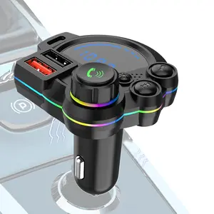 Multifunctional Car FM Transmitter Adapter, Easy Plug-and-Play Design, Built-in MP3 Player, Fast Charging and Wireless Calling Features, Practical Wireless Radio Accessory for Your Car