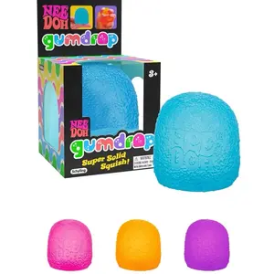 Schylling NeeDoh GumDrop Stress Relief Fidget Toy, Squishy Sensory Toy for Kids