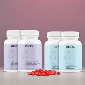 Mars Bio-Hacker Bundle - Lion's Mane & Nitric Oxide Combo for Better Stamina Performance Ashwagandha Non-GMO 3rd Party Lab Tested Enhances Energy Support Immunity Concentration