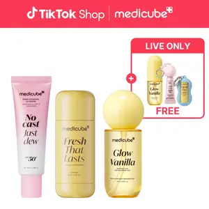 [LIVE Exclusive] [medicube] Beat the Sun, Sweat & Odor Set | 24 Hours Odor Control, Deep Hydration, Body Brightening Care & Boosting Hair Radiance, Daily Lightweight Sunscreen SPF 50, Glow Vanilla | Korean Skincare, K-Beauty
