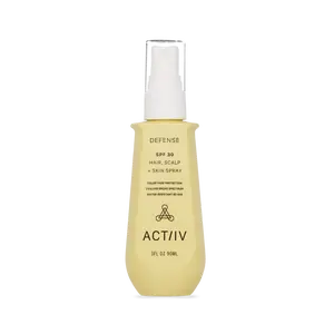 ACTIV Defense SPF 30 Hair Scalp & Skin Spray - 3oz Nourishing Formula for Sun Protection & Scalp Health