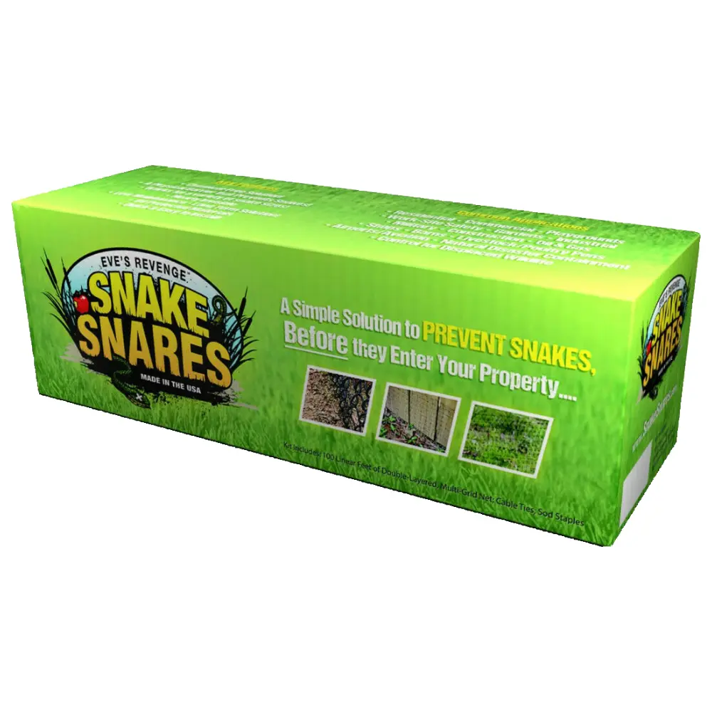 Snake Fence for Yard, 100 ft. Snake Trap and Fence-Style Snaring Kit