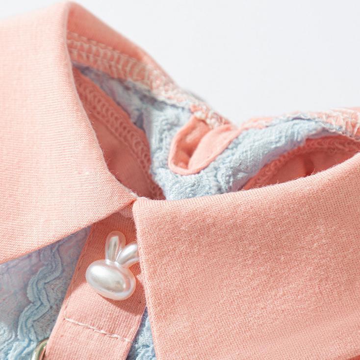 Pet Clothes Dog Cat T-Shirt Polo Shirt sleeveless Cute Costume Breathable Bow With Leash Ring D00039