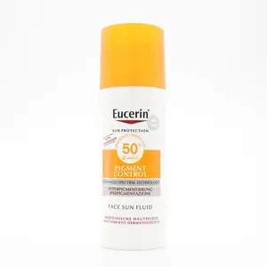 Eucerin Facial Sunscreen - Sun Pigment Control Lightweight Fluid, SPF50+, Daily Sun Protection for Pigmentation & Makeup Compatibility, Sensitive Skin, 50ml/50g, Apply Daily