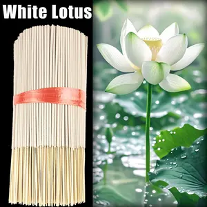 High-Quality Lotus Incense Sticks, Natural Material, 8.7 Inch, Pure, Home Fragrance Essential, Relaxing Aromatherapy