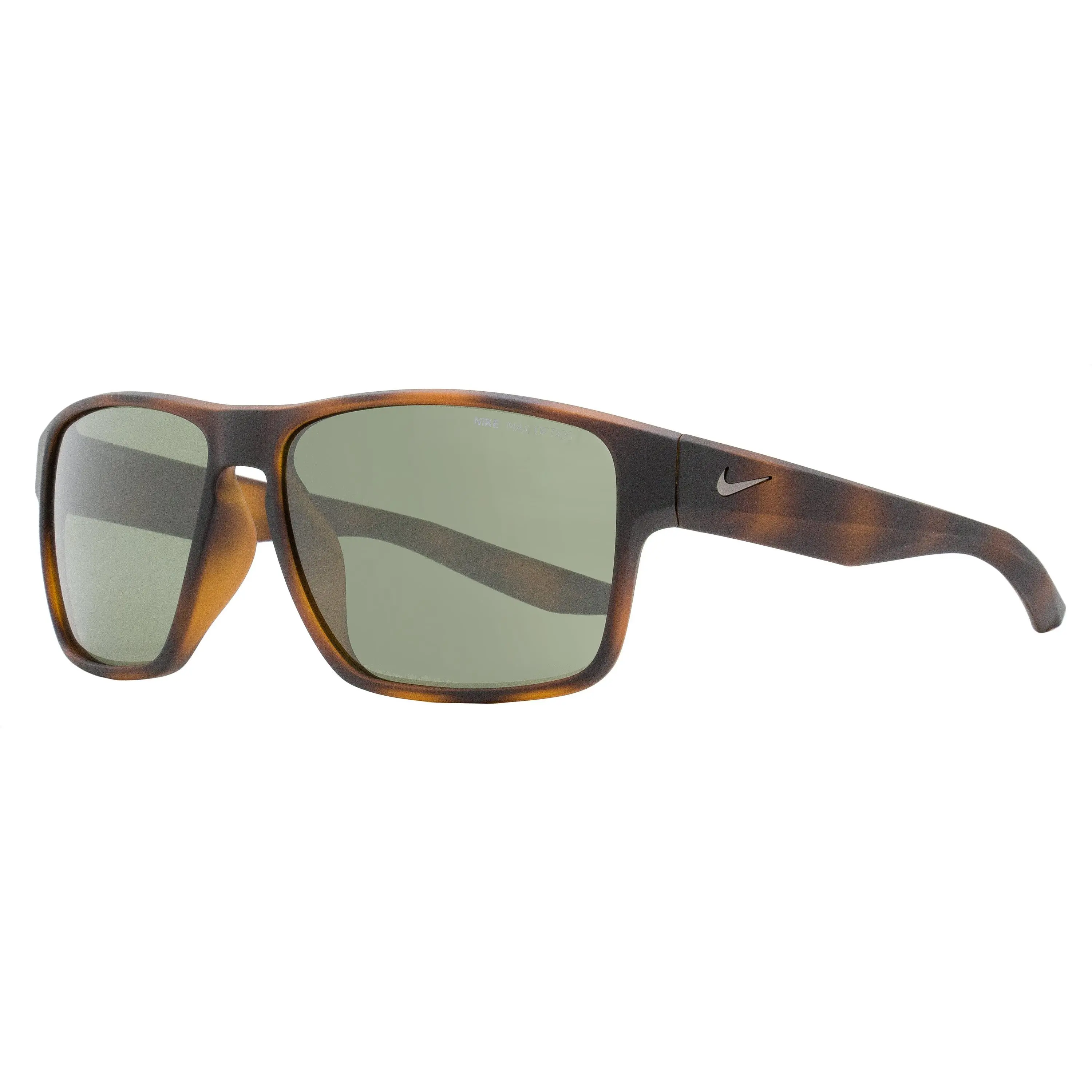 NIKE Essential Venture Rectangular Sunglasses, Unisex Athletic Look in Matte Tortoiseshell, Lightweight Grilamid Frame with 100% UV Protection, EV1001 59mm, Curved Profile, Injected Frame