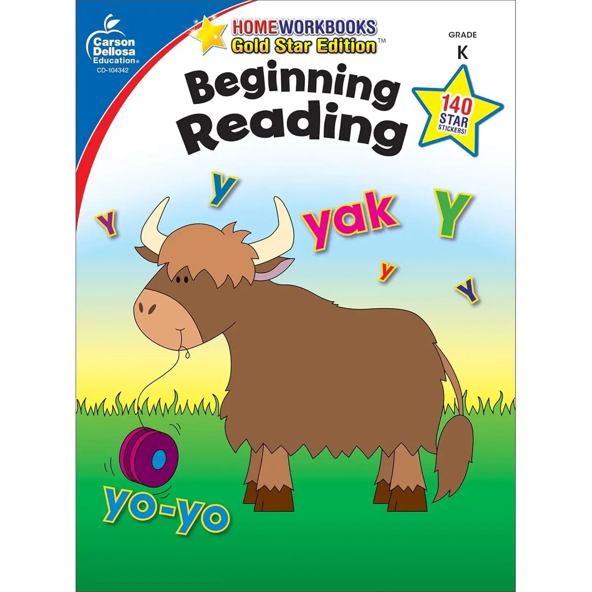 Carson Dellosa Beginning Reading Book, Kindergarten Workbook With Sight ...
