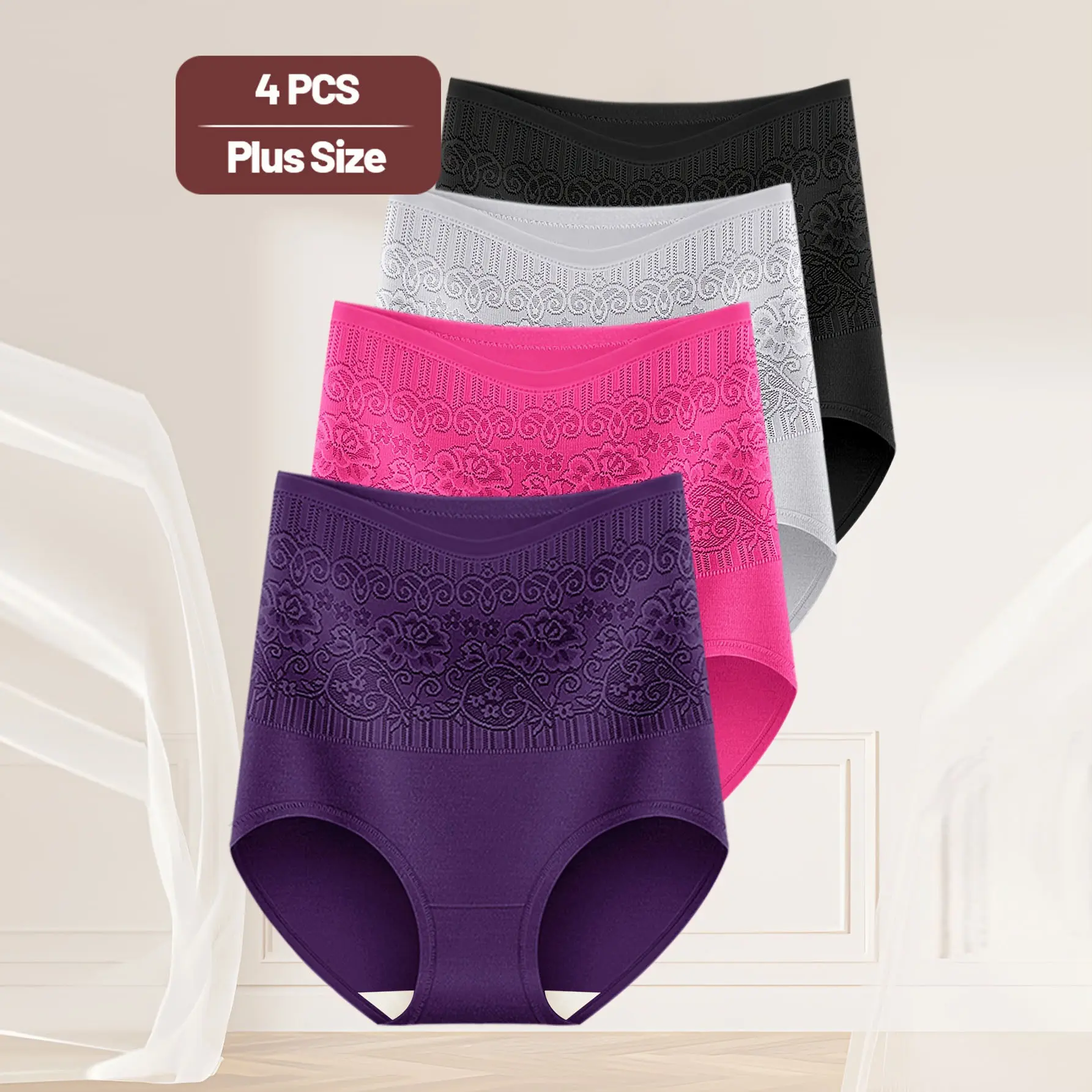 4pc combination [Purple/Rose Red/Grey/Bl