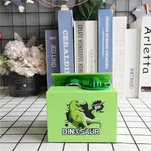 New Electric Dinosaur Piggy Bank with Light and Music, Fun Gift Storage Jar, Novelty Savings Container, Kids' Toy Money Box, Electronic Coin Bank, Cash Coin Jar