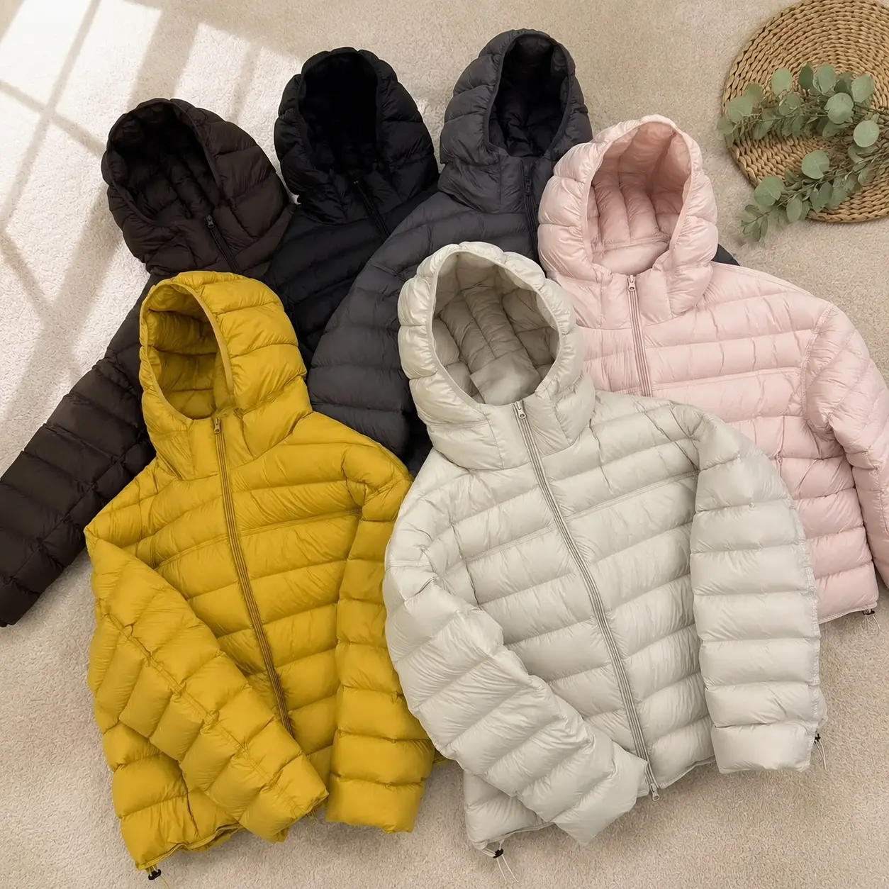 Women's Lightweight Hooded Puffer Jacket - Warm Quilted, Soft Insulated, Full-Zip, Wind-Resistant, Packable, Loose-Fit Winter Outerwear for Fall Travel, Everyday Style
