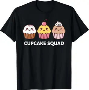 100% Cotton Best Cupcake Costume for Men Women Girl Baking Cupcake Lover T-Shirt