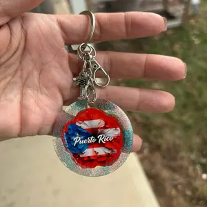 Puerto Rico Keychain llavero bag charm