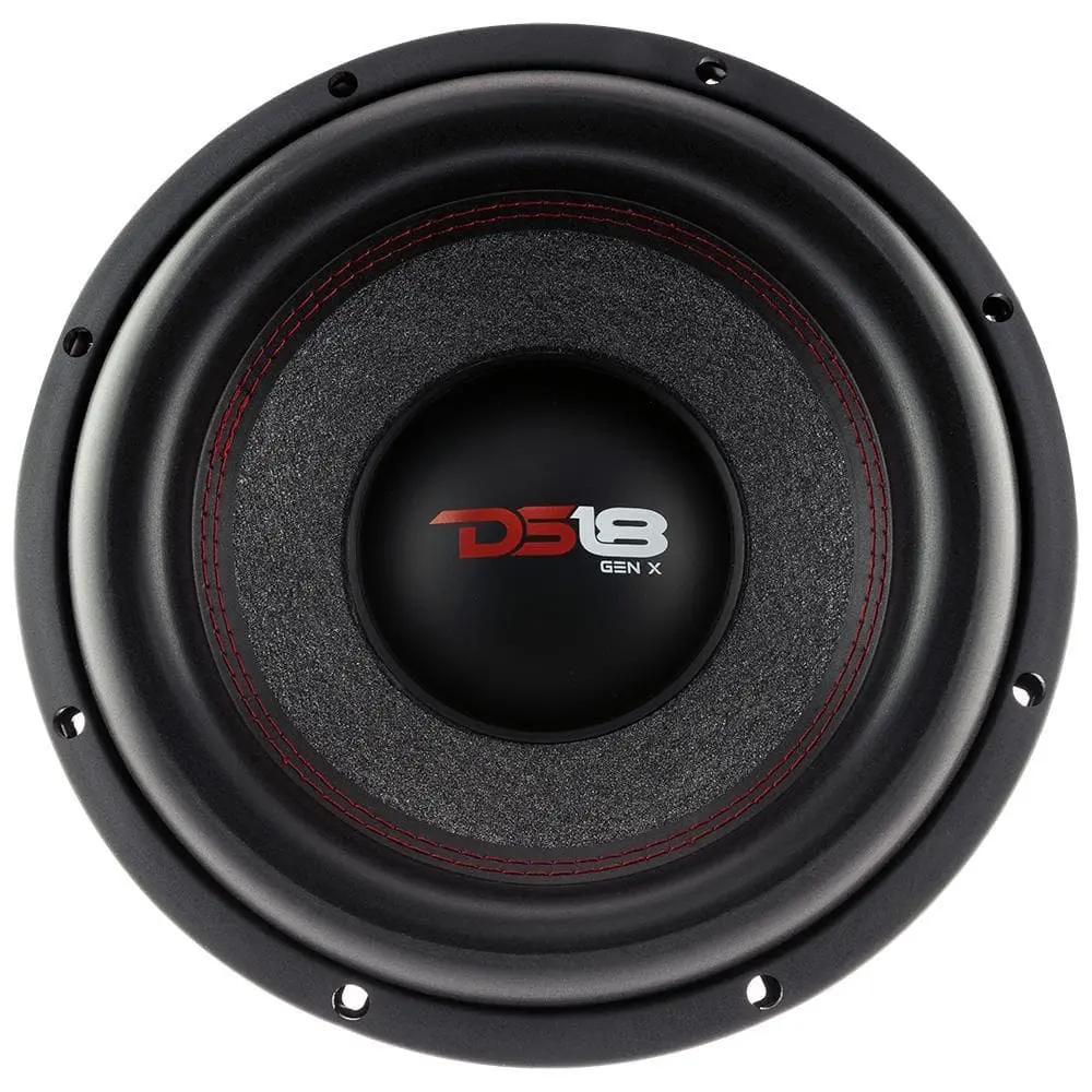 DS18 GEN-X104D 10” Dual 4-Ohm Car Subwoofer, 800W Max Power Car Audio Bass & Stereo Speaker, Car Stereo Speaker