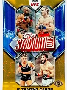 2 (TWO) PACKS - 2025 Topps Stadium Club UFC Hobby ***MUST BE OPENED LIVE