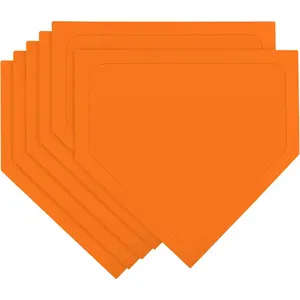 Portable Rubber Throw Down Home Plate for Baseball Softball, for Gym Teachers, Skill Camp Instructors, Backyard Batting or Pitching Practice Training