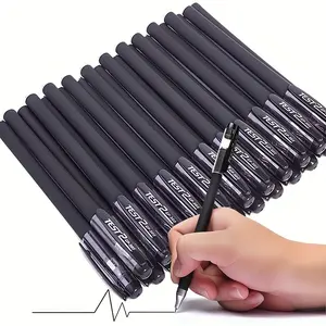 26pcs/set Quick-drying gel pens, 0.5mm fine tip, black ink - ideal for office and everyday use, Fine Point Pens, Office Stationery Supplies