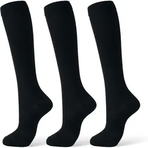Compression Socks for Women & Men 15-20 mmHg, Knee High Medical Support Stockings for Circulation, Nurses, Pregnancy, Running, Athletic, Travel