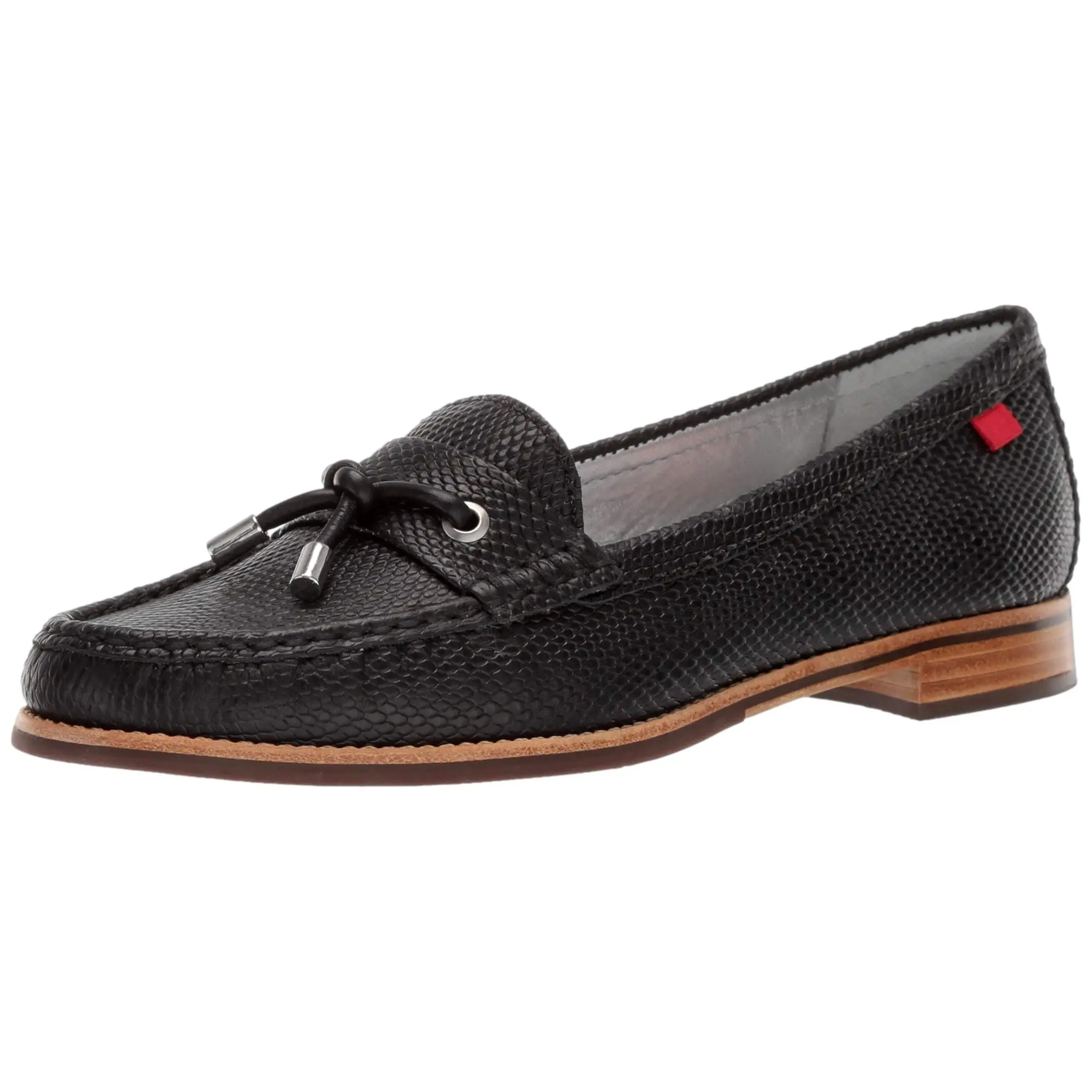 Marc Joseph New York Genuine Leather Made in Brazil Jackson Street Loafer Black Cobra  25888-B Women's