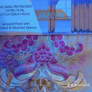 2 panel curtain macramé