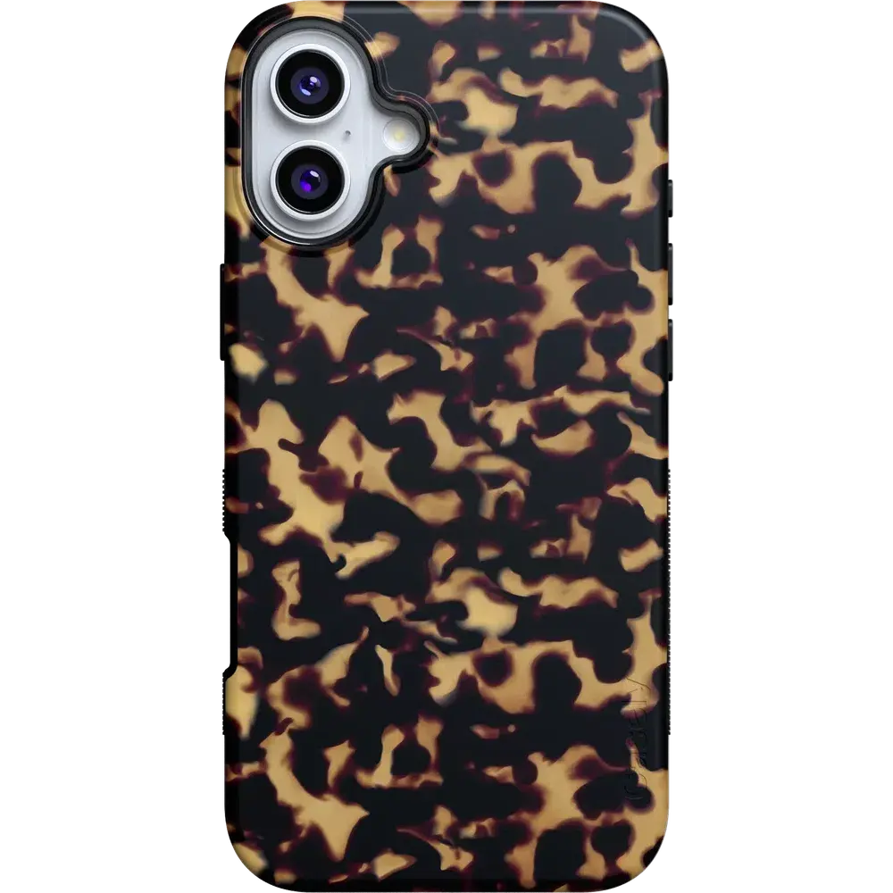 Casely iPhone 16 Case | Shell Shocked | Tortoise Print | Bold Protective Design | Compatible with MagSafe