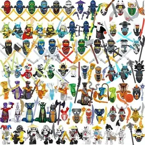 Ninja Anime 4CM Characters Mini Figure Building Block Toys Doll Model Figures Kids Boy Birthday Gifts Compatible With Legoinglys