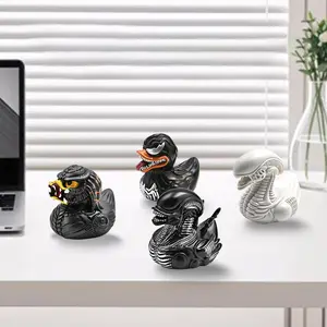 Terrifying Duck Ornament, Resin Halloween Decor, Creative Desk Decoration, Home Office Collectible, Movie Character Replica