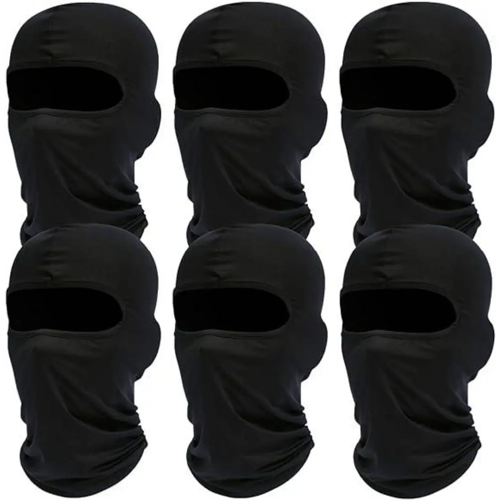 6 Pack Neck Gaiter Bandana Face Mask Cooling Gator Mask Ski Neck Scarf Breathable Face Cover Balaclava