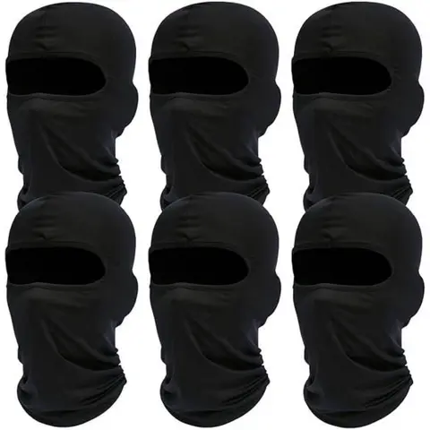 6 Pack Neck Gaiter Bandana Face Mask Cooling Gator Mask Ski Neck Scarf Breathable Face Cover Balaclava