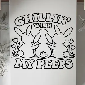 DTF Transfer Outline - Press & Paint Outline, Color your own DTF Print - Easter - Bunny - Coloring Activity - Sip and Paint  Party