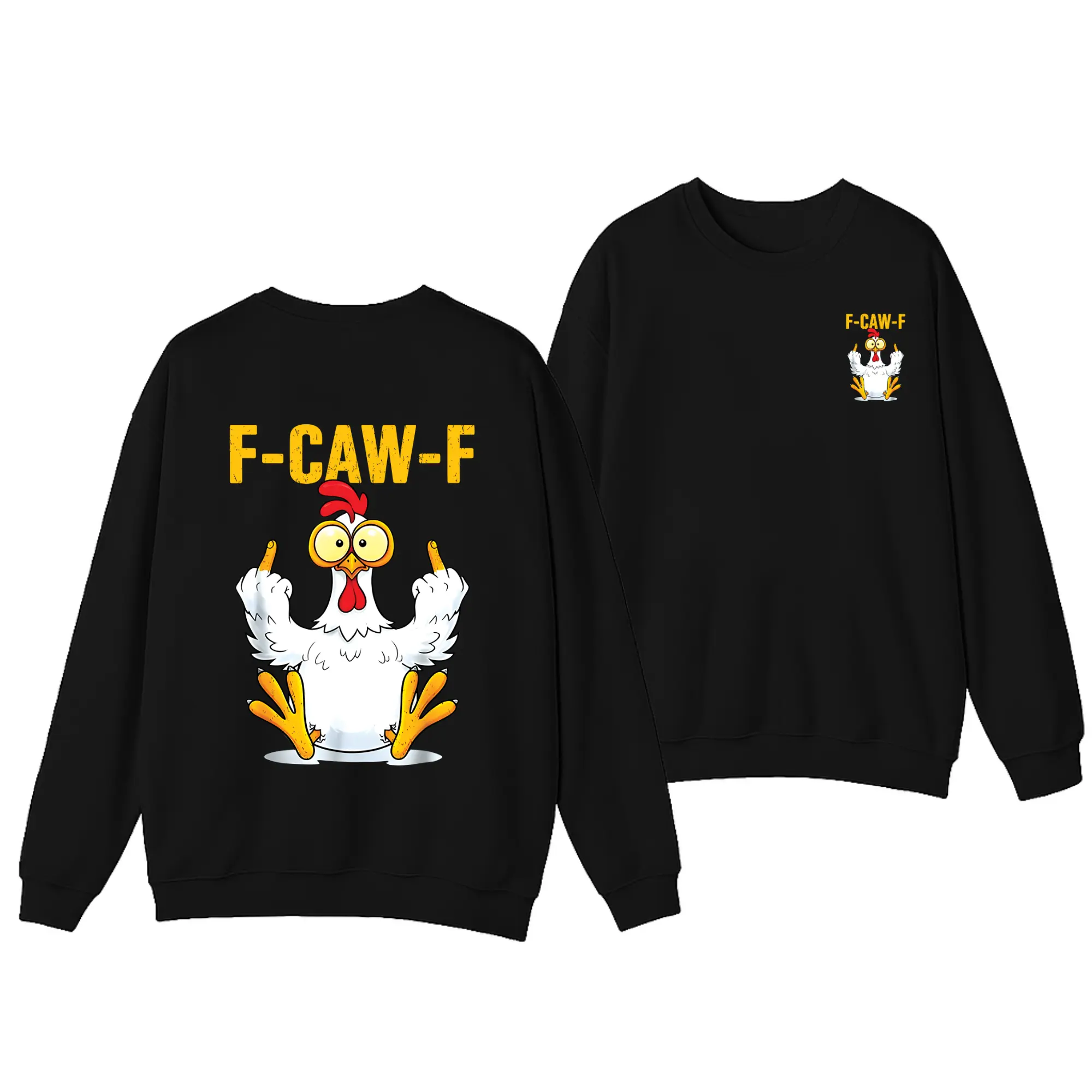 FCawF Chicken Funny Sweater, for Men And Women, Funny Sweatshirt Crewneck Menswear