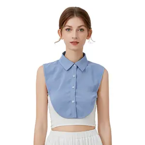 White detachable collar Simulated Collar For Decorating Cotton Jacquard European Lace Half Collar Shirt Dickey Collar fakes Collar