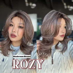 JBEXTENSION 17 Inches Curly Women Fashion Full Machine Wig ROZY【PLUS PERMATEASE】【BENDY EAR TABS】
