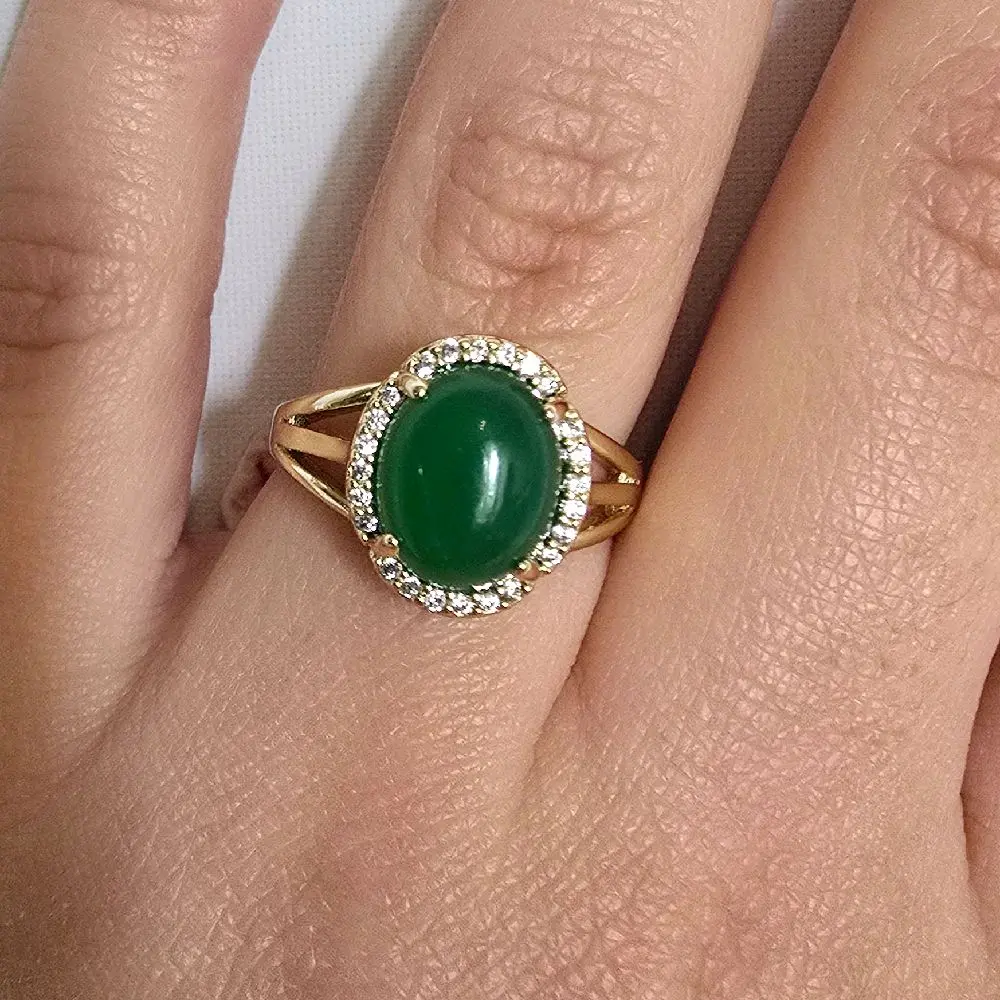 anillo 843 para mujer gold plate