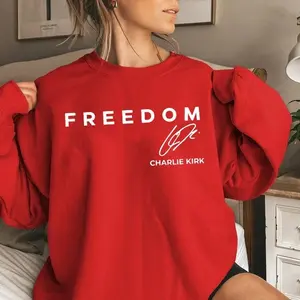 Signature Red Sweatshirt and Hoodie, 14th October Wear Red Sweatshirt, Patriotic Red Crewneck Hoodie