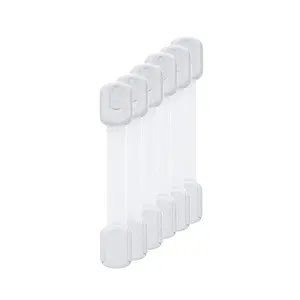Adjustable Multi-Functional Cabinet Locks, Non-Stick Drawer Refrigerator Washing Machine Oven Trash Bin Locks, 6pcs Set