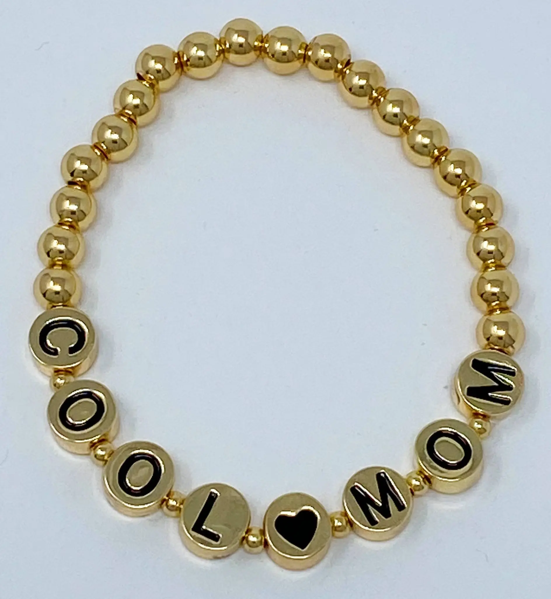 Cool Mom Gold Stretch Bracelet