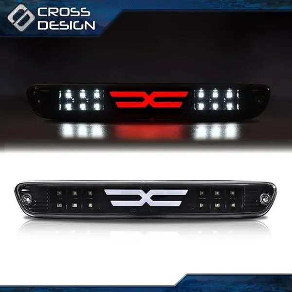 CROSSDESIGN Black Luminous LED 3rd Tail Brake Light - Decorative Cargo Lamp, Vehicle Accessories, Led Lights for Truck, Compatible with 04-12 Chevrolet Colorado, GMC Canyon, Isuzu I-Series